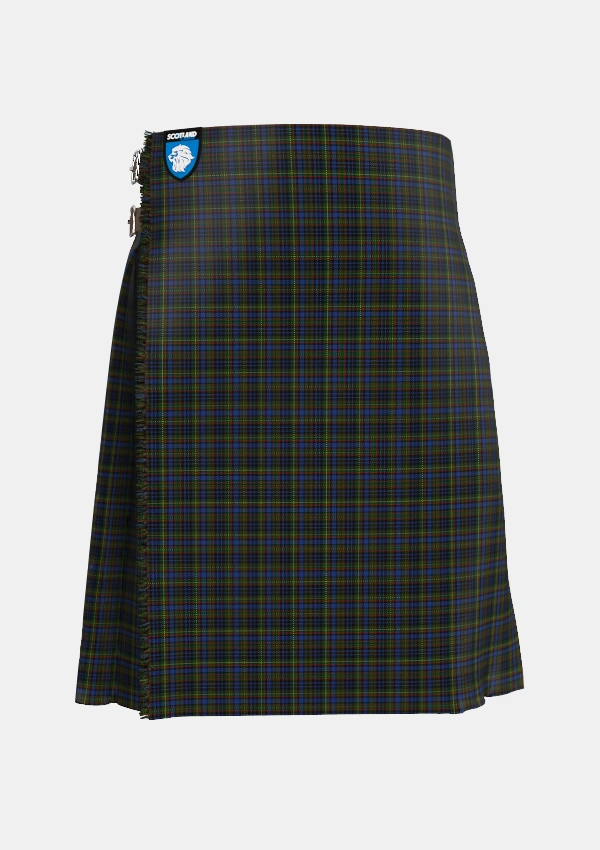 Traditional_MacClellan_Tartan_325_kilt_front_image_with_pleated_design_and_adjustable_buckles_for_men