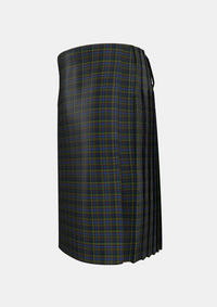 Traditional_MacClellan_Tartan_325_kilt_left_image_with_pleated_design_and_adjustable_buckles_for_men