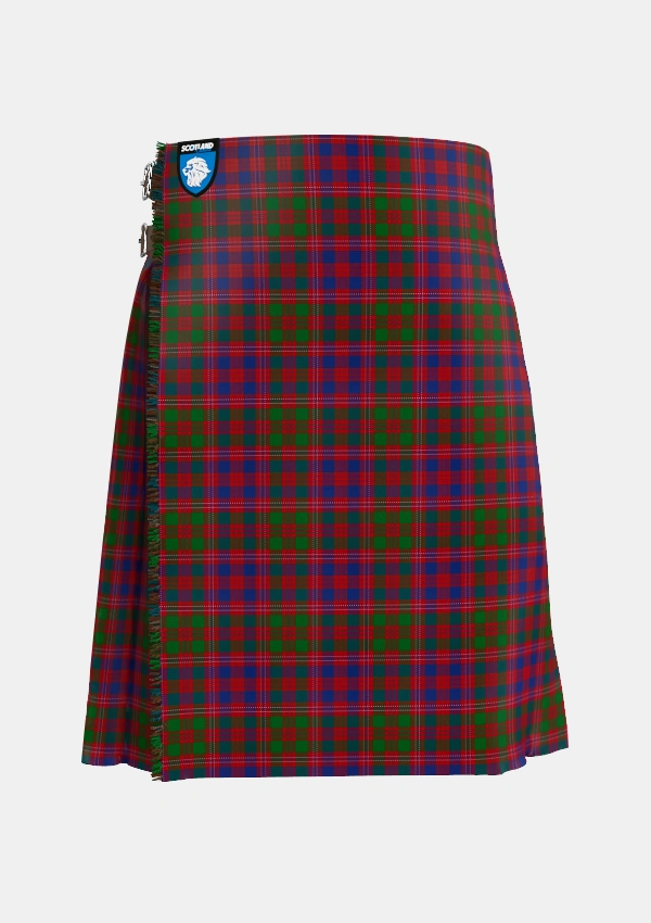 Traditional_MacColl_Hunting_Tartan_1637_kilt_front_image_with_pleated_design_and_adjustable_buckles_for_men