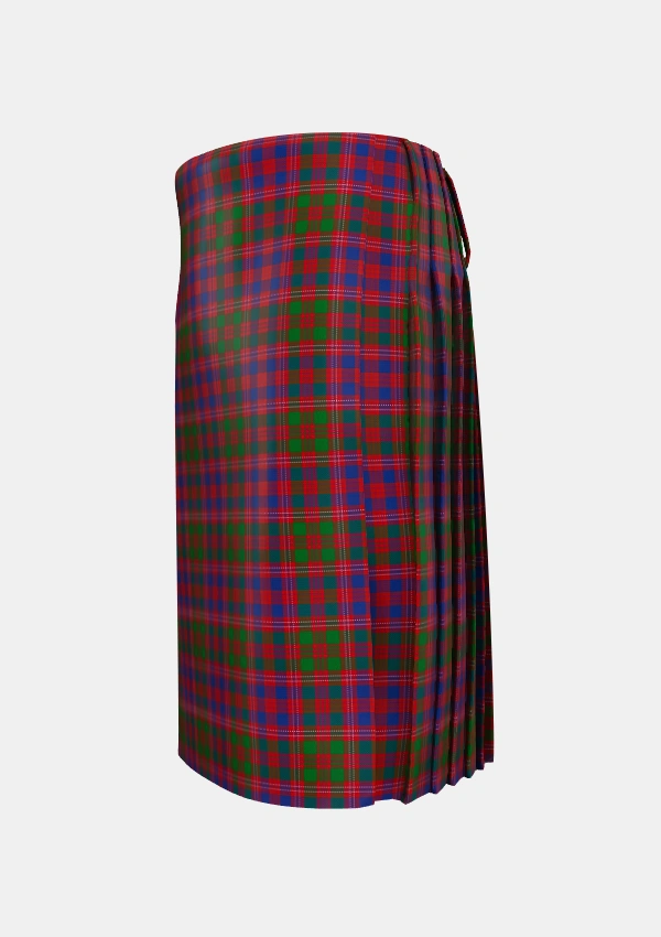 Traditional_MacColl_Hunting_Tartan_1637_kilt_left_image_with_pleated_design_and_adjustable_buckles_for_men