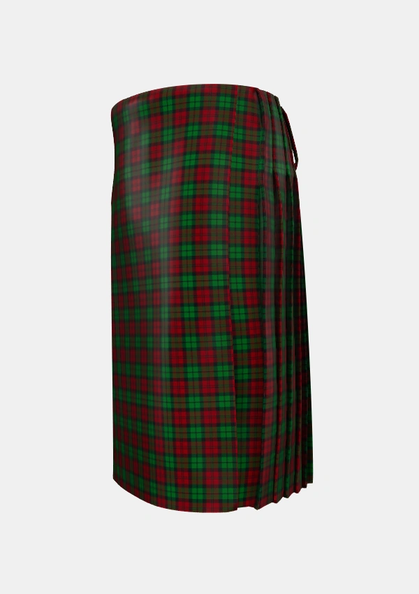 Traditional_MacCormick_Dress_Tartan_1091_kilt_left_image_with_pleated_design_and_adjustable_buckles_for_men