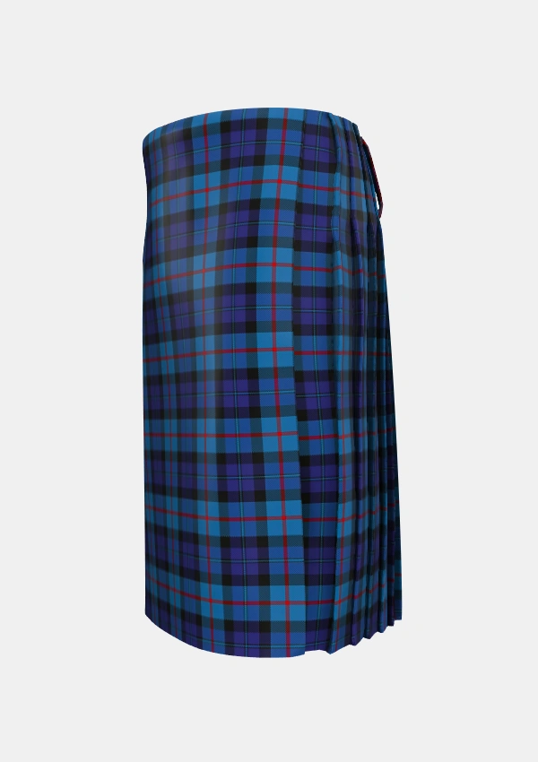 Traditional_MacCorquodale_2_Tartan_3335_kilt_left_image_with_pleated_design_and_adjustable_buckles_for_men