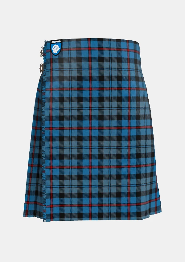Traditional_MacCorquodale_Tartan_kilt_283_front_image_with_pleated_design_and_adjustable_buckles_for_men