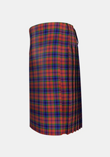 Traditional_MacCreary_Personal_Tartan_3338_kilt_left_image_with_pleated_design_and_adjustable_buckles_for_men