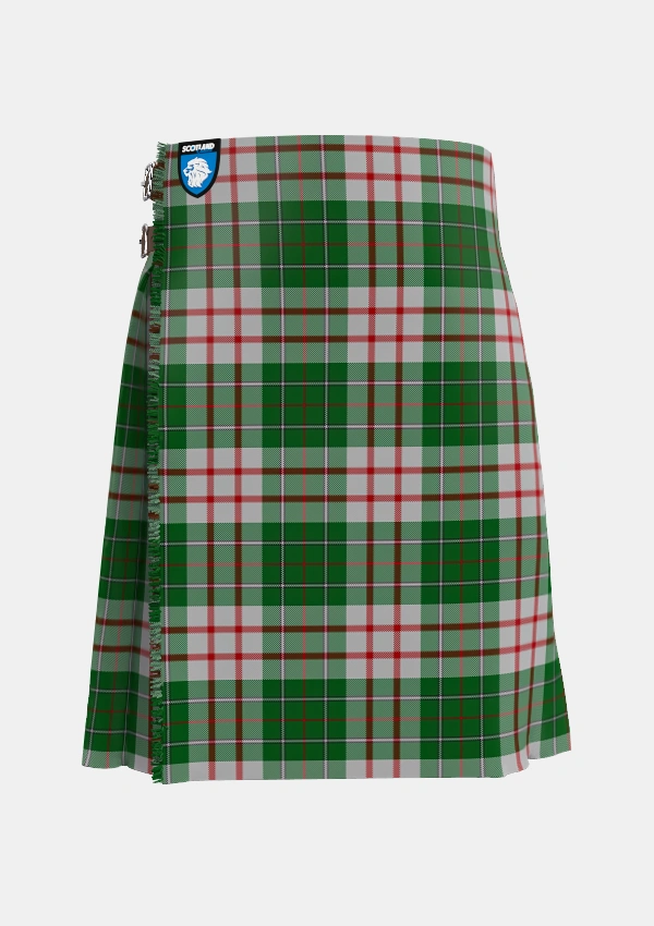 Traditional_MacDiarmid_Dress_Tartan_1486_kilt_front_image_with_pleated_design_and_adjustable_buckles_for_men