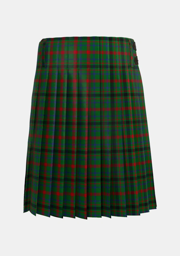 Traditional_MacDonagh_Tartan_1104_kilt_back_image_with_pleated_design_and_adjustable_buckles_for_men