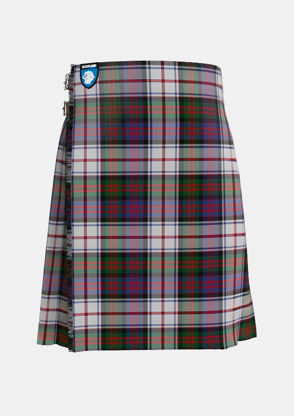 Traditional_MacDonald_Dress_Two_Tartan_1998_kilt_front_image_with_pleated_design_and_adjustable_buckles_for_men