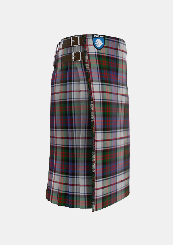 Traditional_MacDonald_Dress_Two_Tartan_1998_kilt_right_image_with_pleated_design_and_adjustable_buckles_for_men