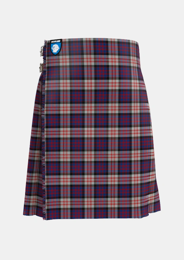 Traditional_MacDonald_Pattern_of_Plaids_Tartan_482_kilt_front_image_with_pleated_design_and_adjustable_buckles_for_men