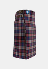 Traditional_MacDonald_Pattern_of_Plaids_Tartan_482_kilt_right_image_with_pleated_design_and_adjustable_buckles_for_men