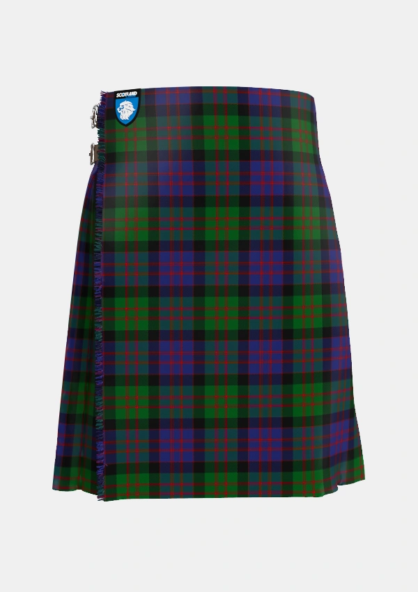 Traditional_MacDonald_Tartan_419_kilt_front_image_with_pleated_design_and_adjustable_buckles_for_men