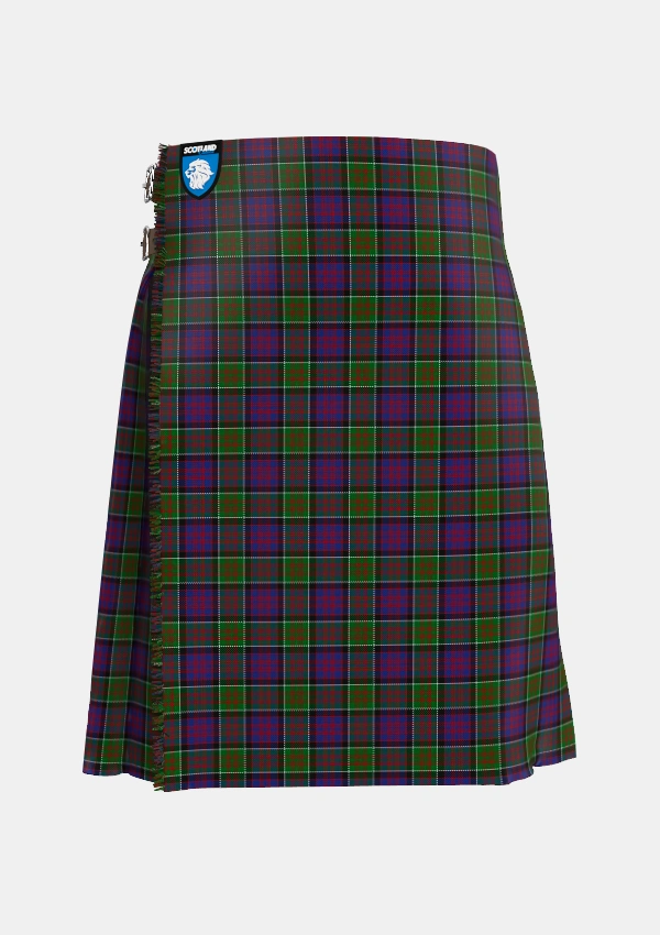 Traditional_MacDonald_of_Clanranald_1_Tartan_427_kilt_front_image_with_pleated_design_and_adjustable_buckles_for_men