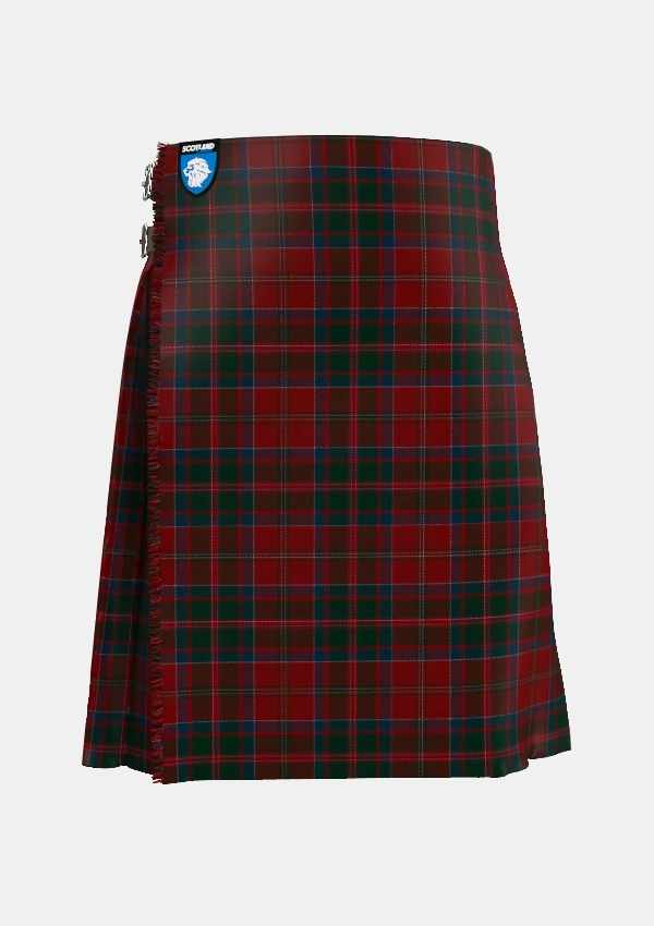 Traditional_MacDonald_of_Glencoe_Tartan_kilt_1012_front_image_with_pleated_design_and_adjustable_buckles_for_men