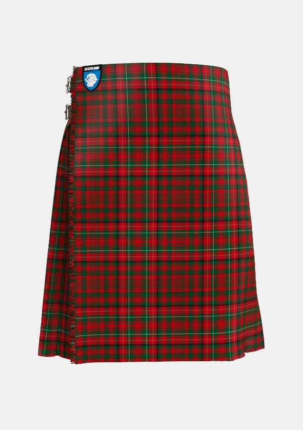 Traditional_MacDonald_of_Staffa_2_Tartan_1493_kilt_front_image_with_pleated_design_and_adjustable_buckles_for_men