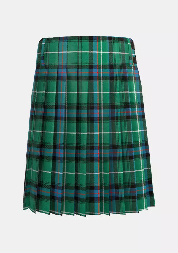 Traditional_MacDonald_of_the_Isles_Hunting_Ancient_Tartan_kilt_back_image_with_pleated_design_and_adjustable_buckles_for_men