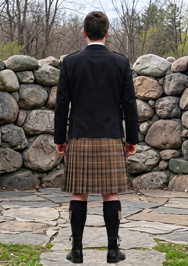 Traditional_MacDonald_of_the_Isles_Hunting_Weathered_Tartan_Kilt_and_Argyle_Jacket_Kilt_Outfit_back_image