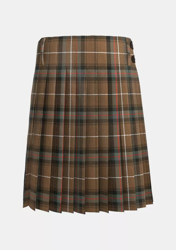 Traditional_MacDonald_of_the_Isles_Hunting_Weathered_Tartan_kilt_back_image_with_pleated_design_and_adjustable_buckles_for_men