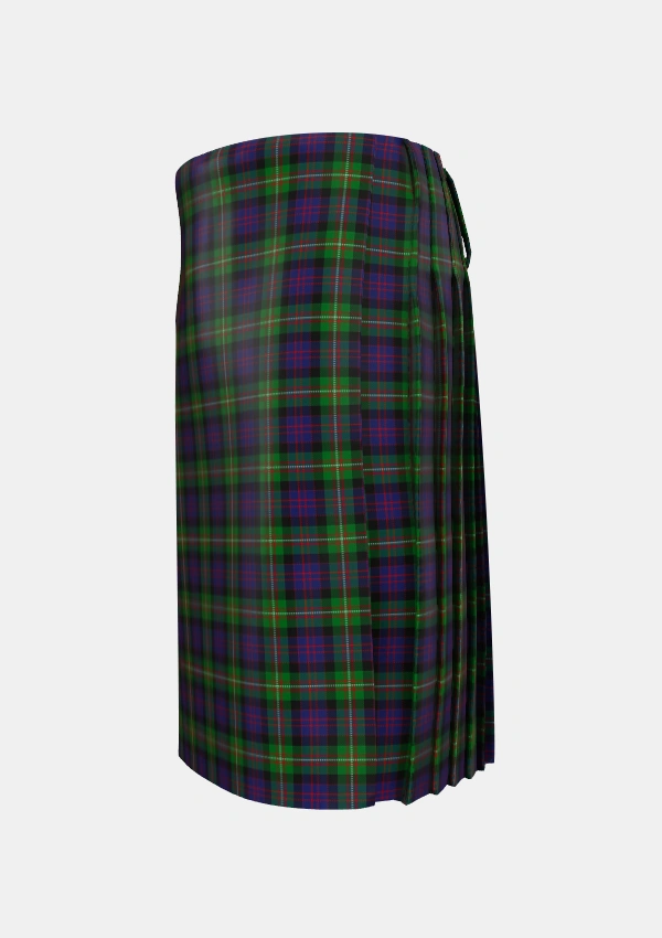 Traditional_MacDonell_of_Glengarry_3_Tartan_473_kilt_left_image_with_pleated_design_and_adjustable_buckles_for_men
