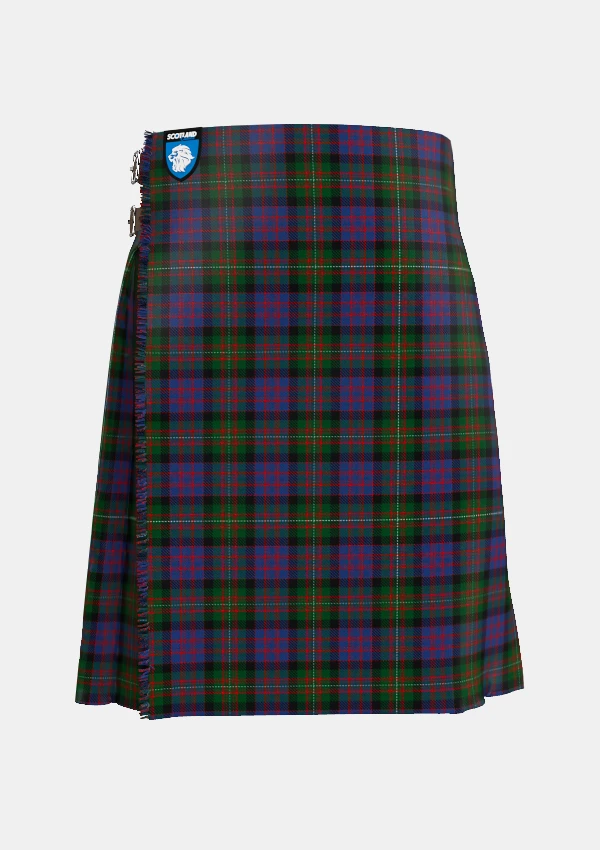 Traditional_MacDonell_of_Glengarry_Tartan_kilt_471_front_image_with_pleated_design_and_adjustable_buckles_for_men