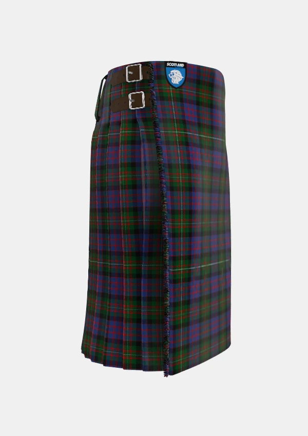 Traditional_MacDonell_of_Glengarry_Tartan_kilt_471_right_image_with_pleated_design_and_adjustable_buckles_for_men