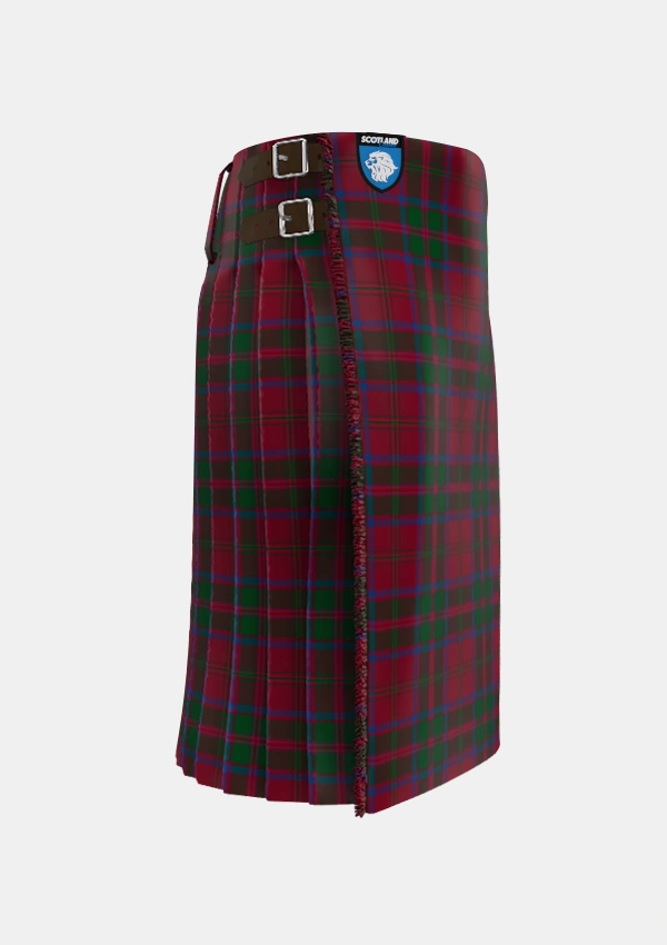 Traditional_MacDougall_1880_2_Tartan_6301_kilt_right_image_with_pleated_design_and_adjustable_buckles_for_men
