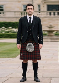 Traditional_MacDougall_William_Tartan_3353_Kilt_and_Argyle_Jacket_Kilt_Outfit_front_image