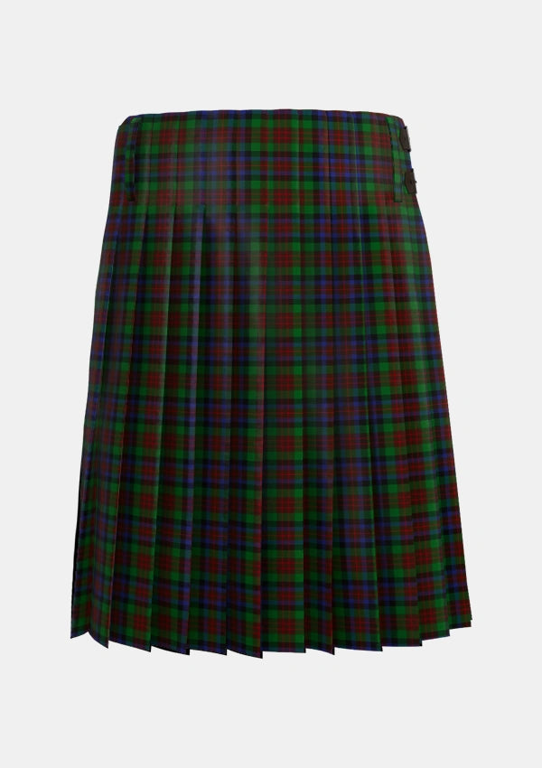 Traditional_MacDuff_Hunting_Tartan_1654_kilt_back_image_with_pleated_design_and_adjustable_buckles_for_men