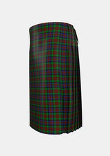 Traditional_MacDuff_Hunting_Tartan_1654_kilt_left_image_with_pleated_design_and_adjustable_buckles_for_men