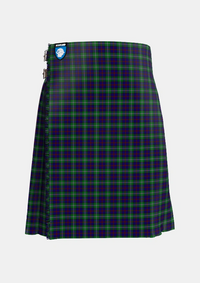 Traditional_MacEachain_Tartan_3359_kilt_front_image_with_pleated_design_and_adjustable_buckles_for_men