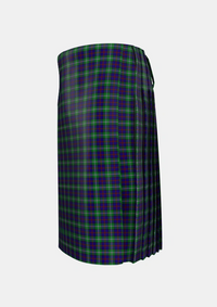Traditional_MacEachain_Tartan_3359_kilt_left_image_with_pleated_design_and_adjustable_buckles_for_men