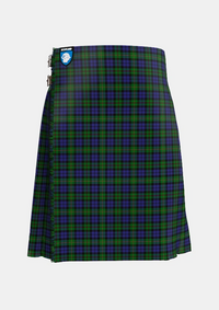 Traditional_MacEwen_MacEwan_Tartan_1587_kilt_front_image_with_pleated_design_and_adjustable_buckles_for_men