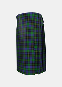 Traditional_MacEwen_MacEwan_Tartan_1587_kilt_left_image_with_pleated_design_and_adjustable_buckles_for_men