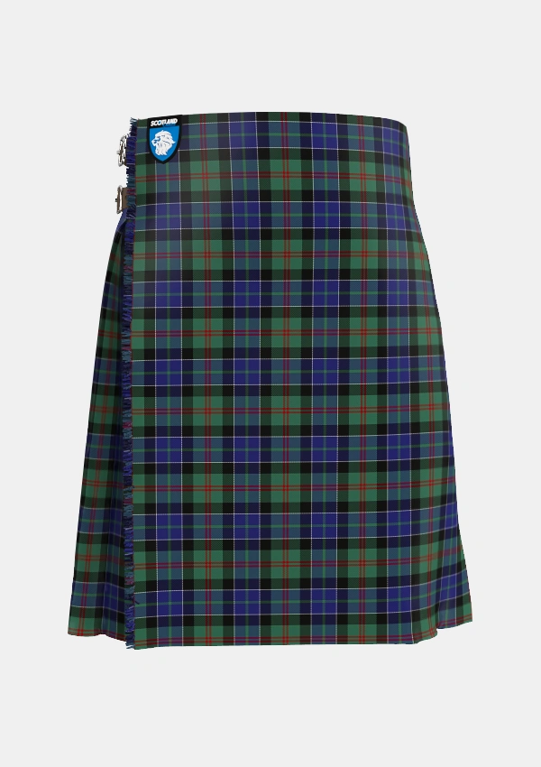 Traditional_MacFadzean_MacPhedran_Tartan_744_kilt_front_image_with_pleated_design_and_adjustable_buckles_for_men