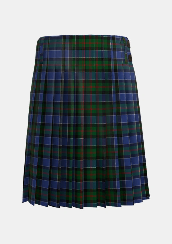 Traditional_MacFadzean_Tartan_645_kilt_back_image_with_pleated_design_and_adjustable_buckles_for_men