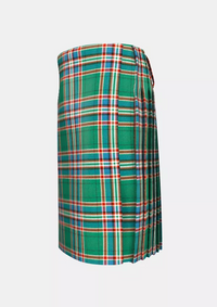 Traditional_MacFarlane_Hunting_Ancient_Tartan_kilt_left_image_with_pleated_design_and_adjustable_buckles_for_men