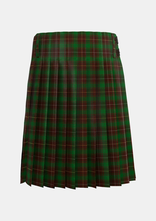 Traditional_MacFie_Hunting_Tartan_3368_kilt_back_image_with_pleated_design_and_adjustable_buckles_for_men
