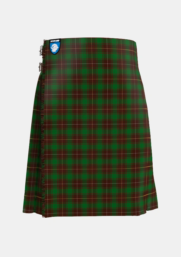 Traditional_MacFie_Hunting_Tartan_3368_kilt_front_image_with_pleated_design_and_adjustable_buckles_for_men