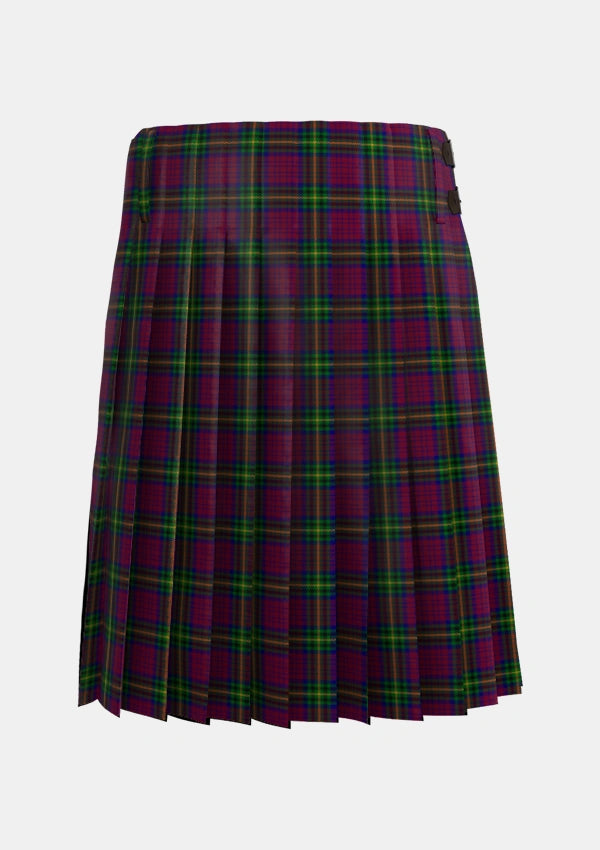 Traditional_MacGaugh_Tartan_3370_kilt_back_image_with_pleated_design_and_adjustable_buckles_for_men