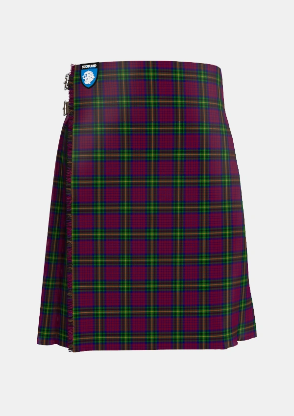 Traditional_MacGaugh_Tartan_3370_kilt_front_image_with_pleated_design_and_adjustable_buckles_for_men