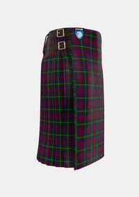 Traditional_MacGaugh_Tartan_3370_kilt_right_image_with_pleated_design_and_adjustable_buckles_for_men