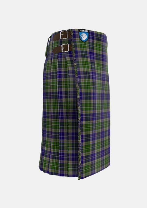Traditional_MacGiboney_MacGibboney_Tartan_2693_kilt_right_image_with_pleated_design_and_adjustable_buckles_for_men