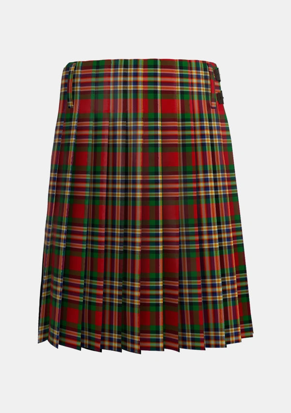 Traditional_MacGill_Tartan_1487_kilt_back_image_with_pleated_design_and_adjustable_buckles_for_men