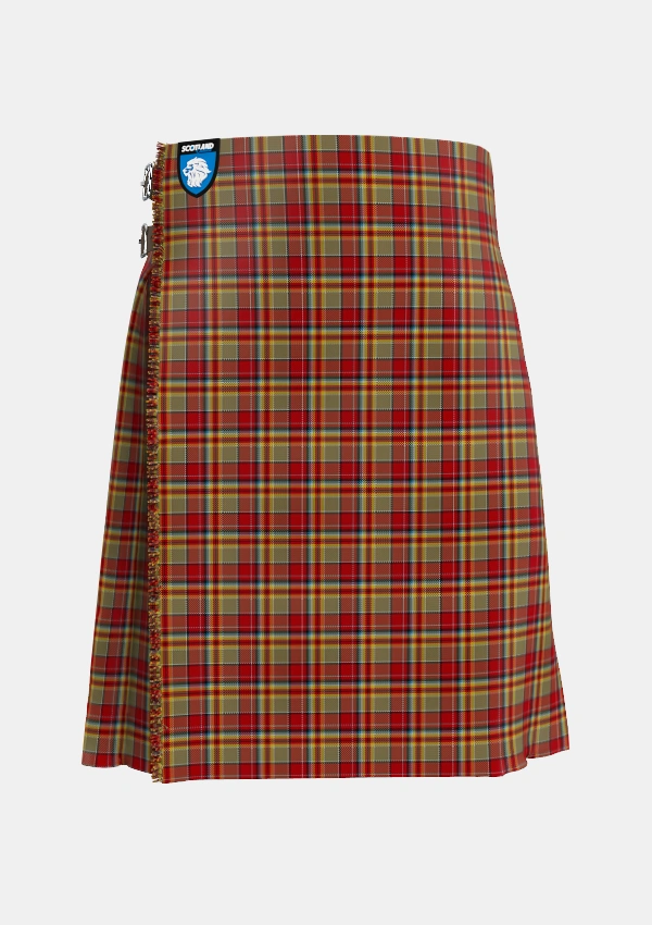 Traditional_MacGlashan_3_Tartan_7152_kilt_front_image_with_pleated_design_and_adjustable_buckles_for_men