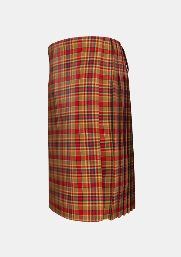 Traditional_MacGlashan_Tartan_656_kilt_left_image_with_pleated_design_and_adjustable_buckles_for_men