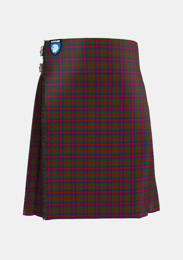 Traditional_MacGowan_Tartan_5681_kilt_front_image_with_pleated_design_and_adjustable_buckles_for_men