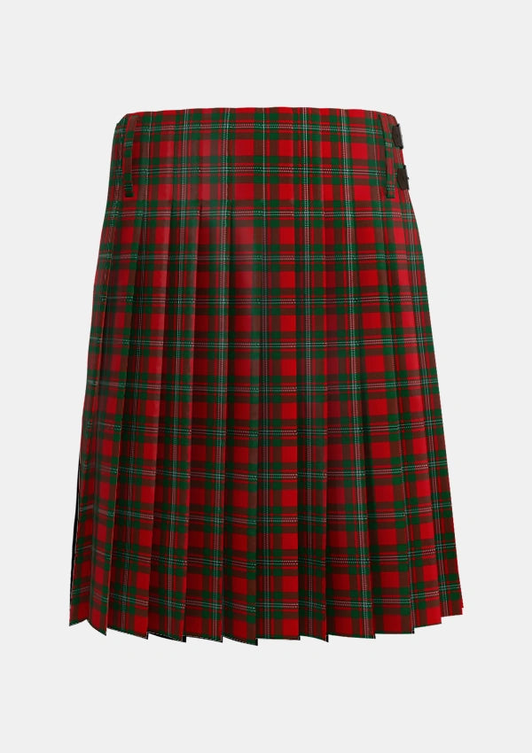 Traditional_MacGregor_3_Tartan_1114_kilt_back_image_with_pleated_design_and_adjustable_buckles_for_men