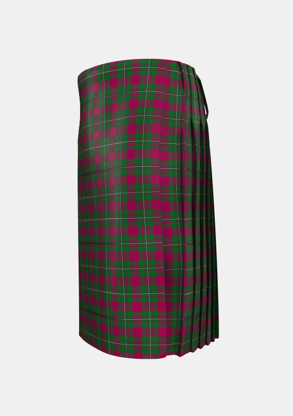 Traditional_MacGregor_of_Cardney_Tartan_1285_kilt_left_image_with_pleated_design_and_adjustable_buckles_for_men