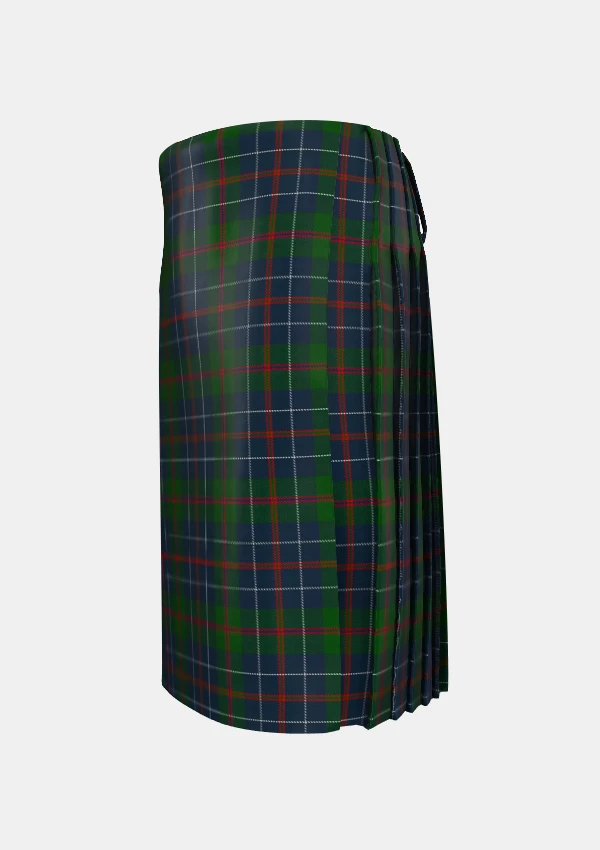 Traditional_MacHardy_Tartan_kilt_514_left_image_with_pleated_design_and_adjustable_buckles_for_men
