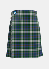 Traditional_MacInnes_Dress_Tartan_923_kilt_front_image_with_pleated_design_and_adjustable_buckles_for_men