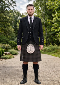 Traditional_MacInnes_Homecoming_Tartan_7815_Kilt_and_Argyle_Jacket_Kilt_Outfit_front_image